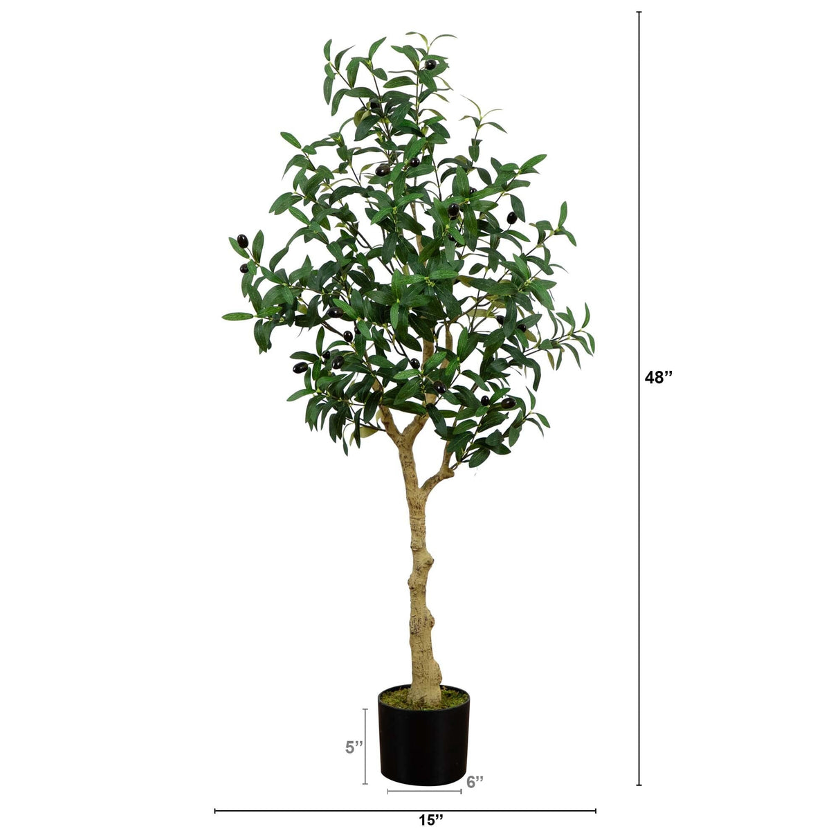 4’ Artificial Olive Tree-Tree-Parc Decor