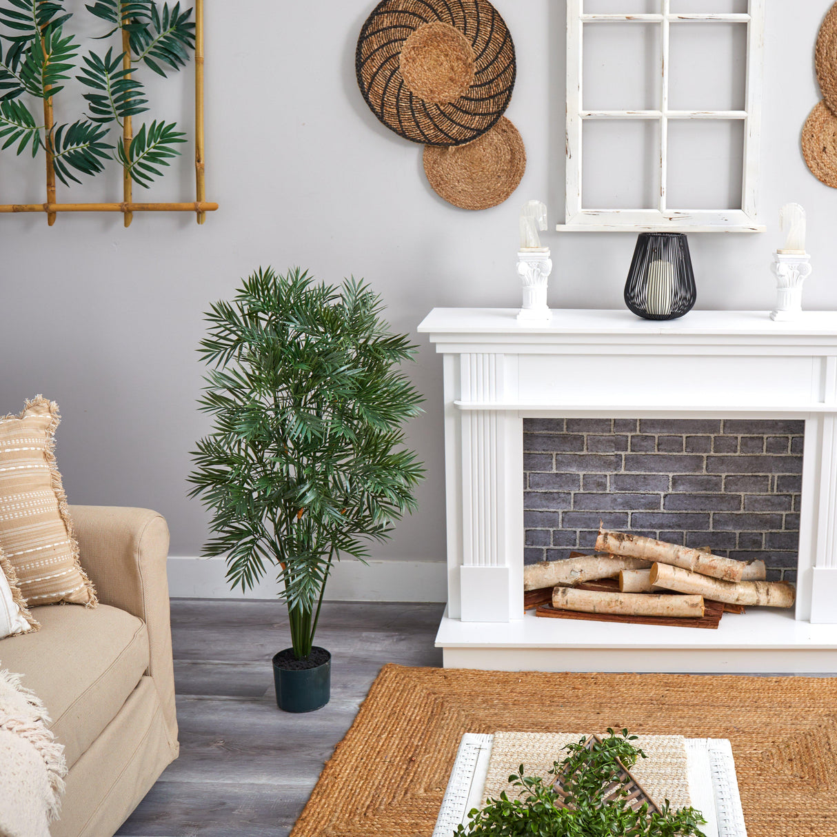 4' Artificial Parlour Palm Tree-Tree-Parc Decor