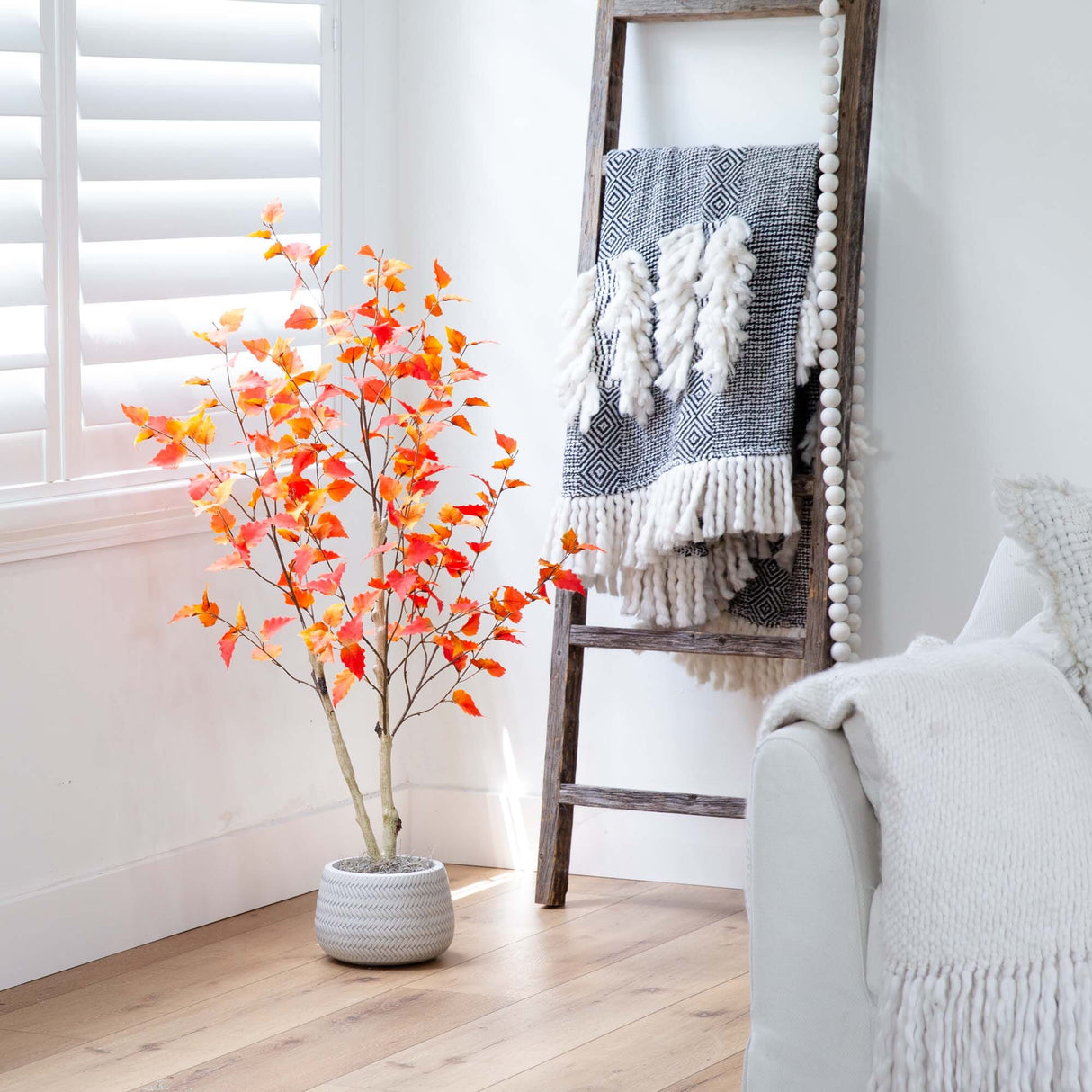 4’ Autumn Birch Artificial Fall Tree-Tree-Parc Decor