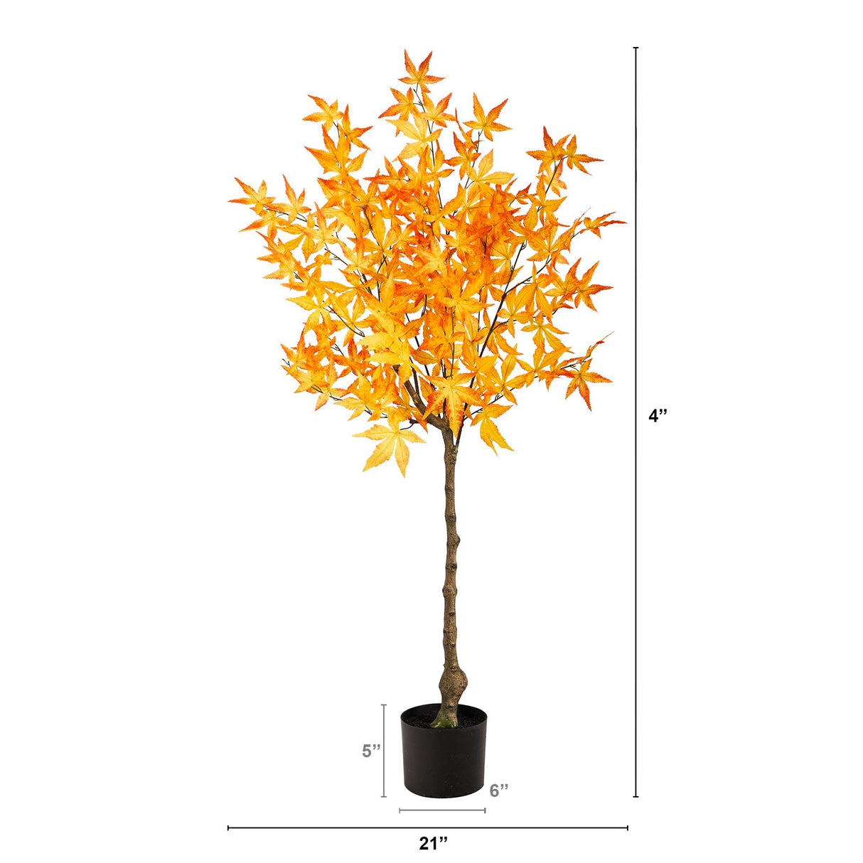 4' Autumn Maple Artificial Tree-Tree-Parc Decor