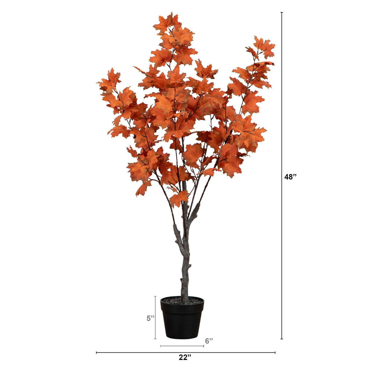 4’ Autumn Smoky Maple Artificial Fall Tree-Tree-Parc Decor