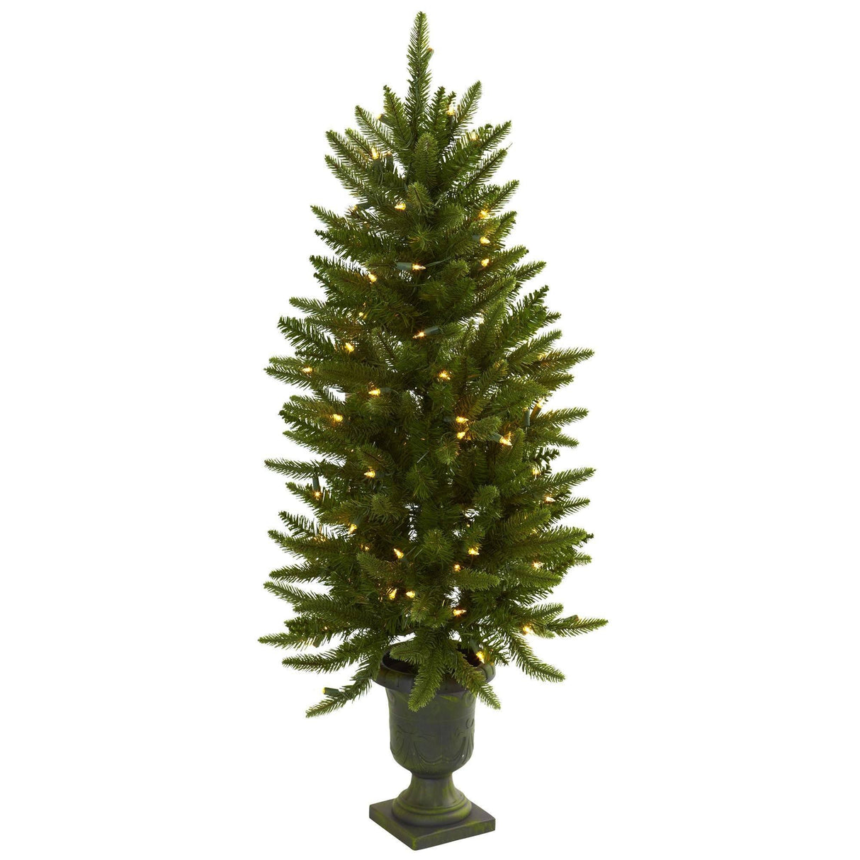 4' Christmas Tree w/Urn & Clear Lights-Christmas Tree-Parc Decor