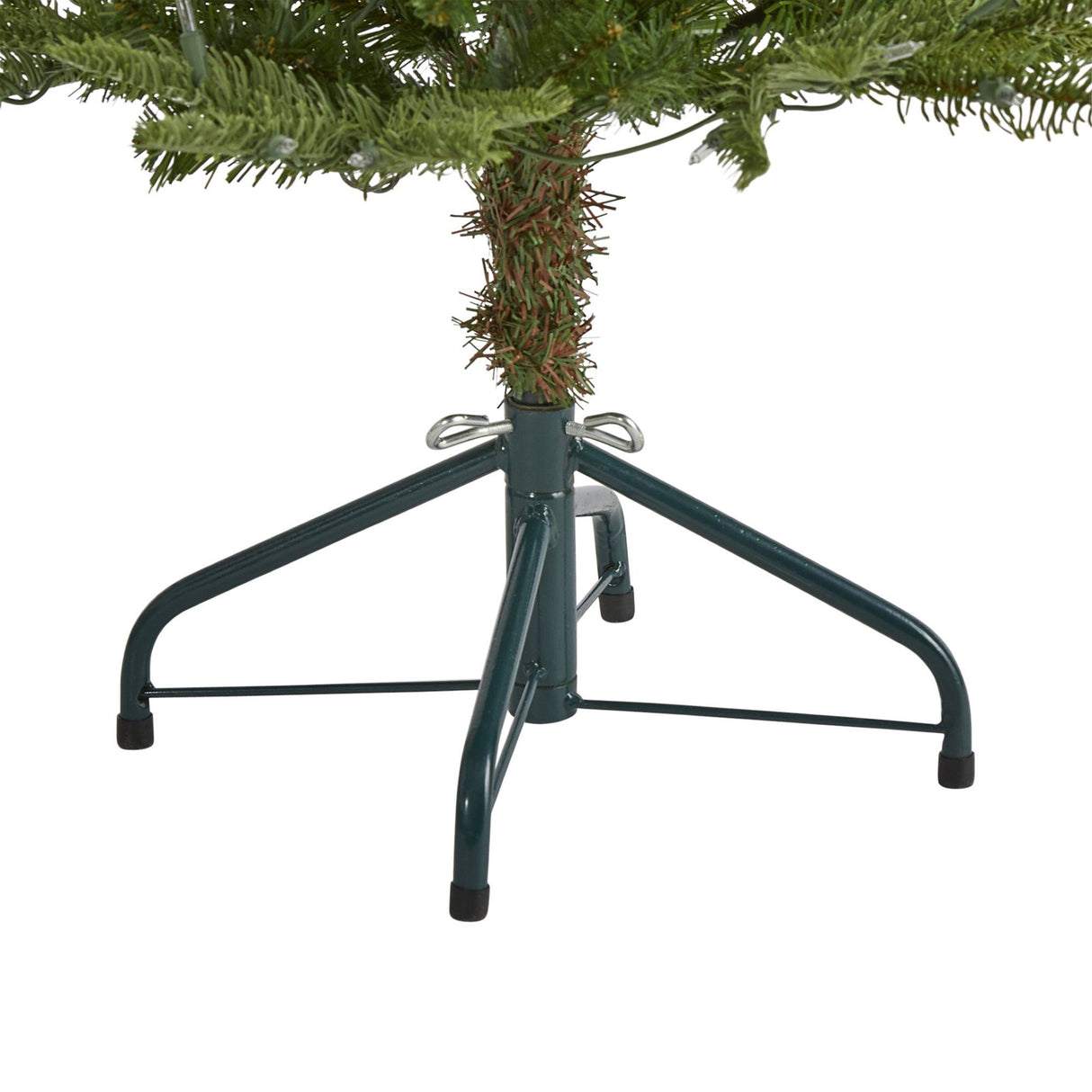 4’ Layered Washington Spruce Artificial Christmas Tree with 100 Clear LED Lights and 189 Bendable Branches-Christmas Tree-Parc Decor