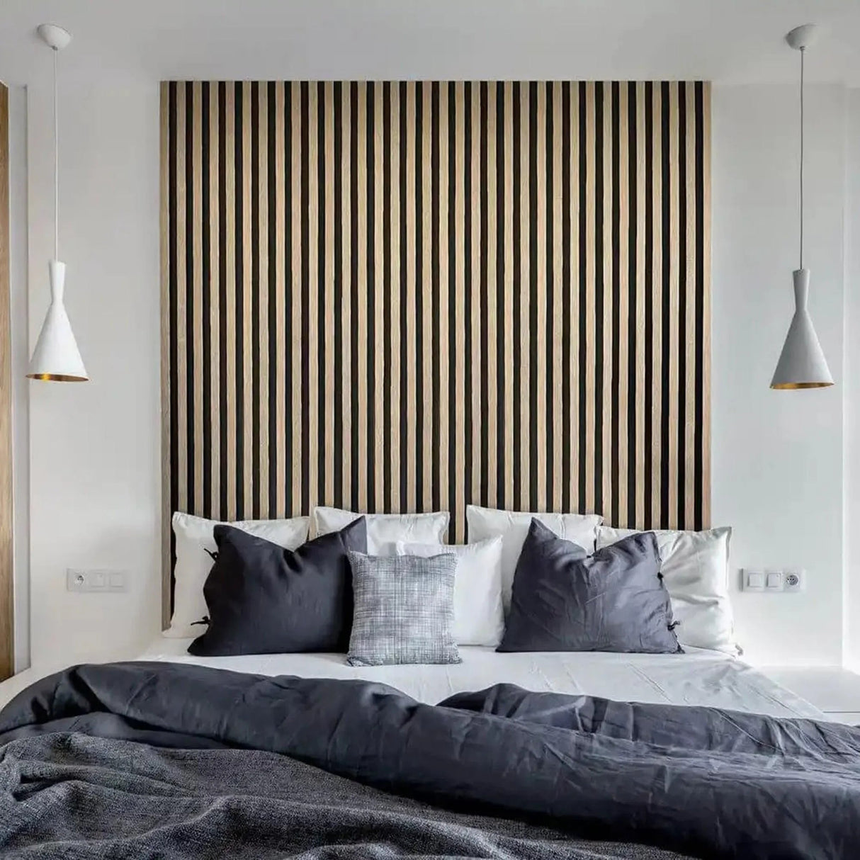 4-Piece Pack Veneer Sound Acoustic Wood Wall Panels