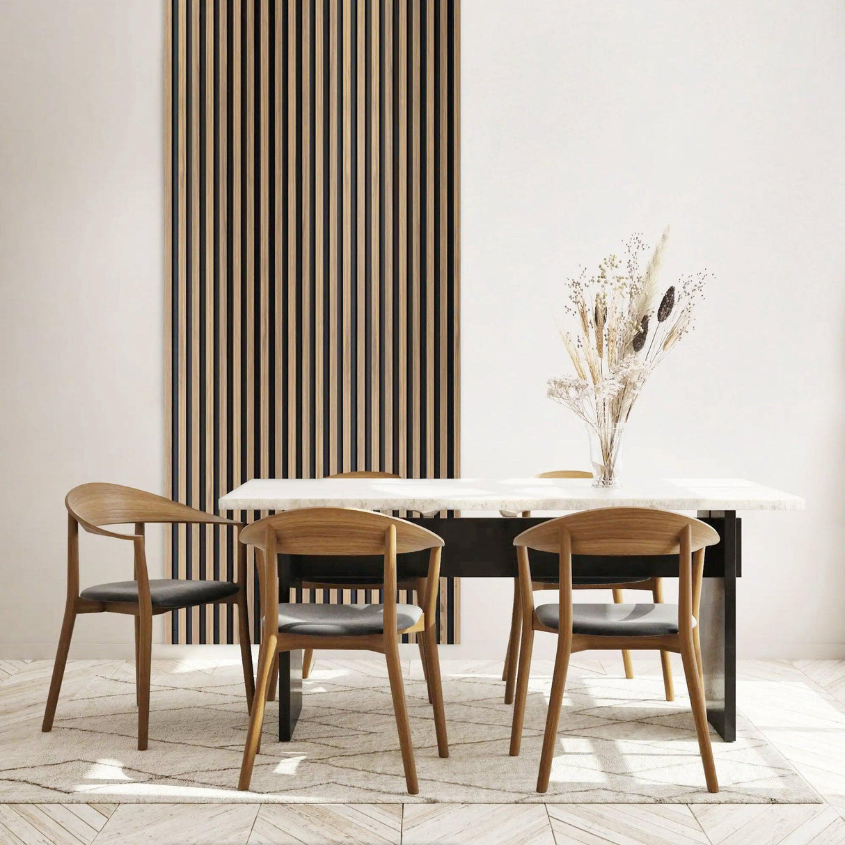 4-Piece Pack Veneer Sound Acoustic Wood Wall Panels-隔音板-Parc Decor