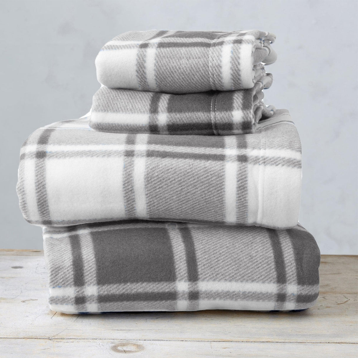 4-Piece Printed Fleece Sheet - Dara Collection-Sheets-Parc Decor