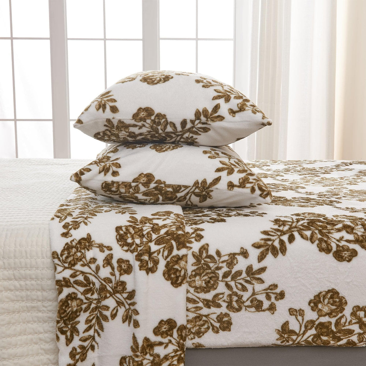 4-Piece Printed Plush Sheet - Velvet Luxe Collection-Sheets-Parc Decor