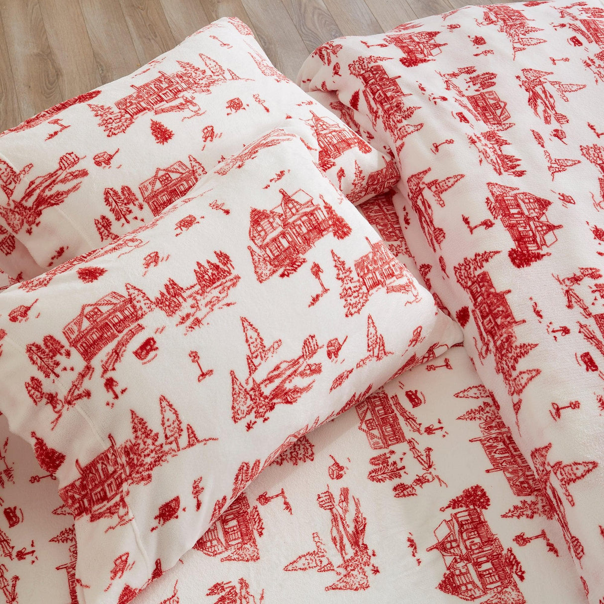 4-Piece Printed Plush Sheet - Velvet Luxe Collection-Sheets-Parc Decor