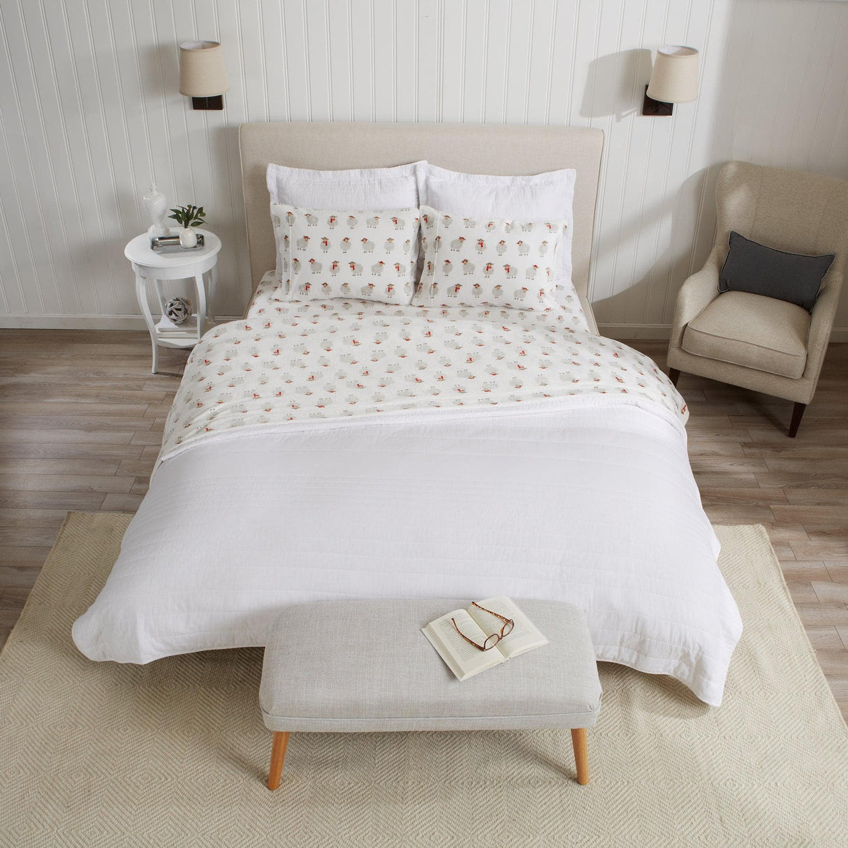 4-Piece Printed Plush Sheet - Velvet Luxe Collection-Sheets-Parc Decor