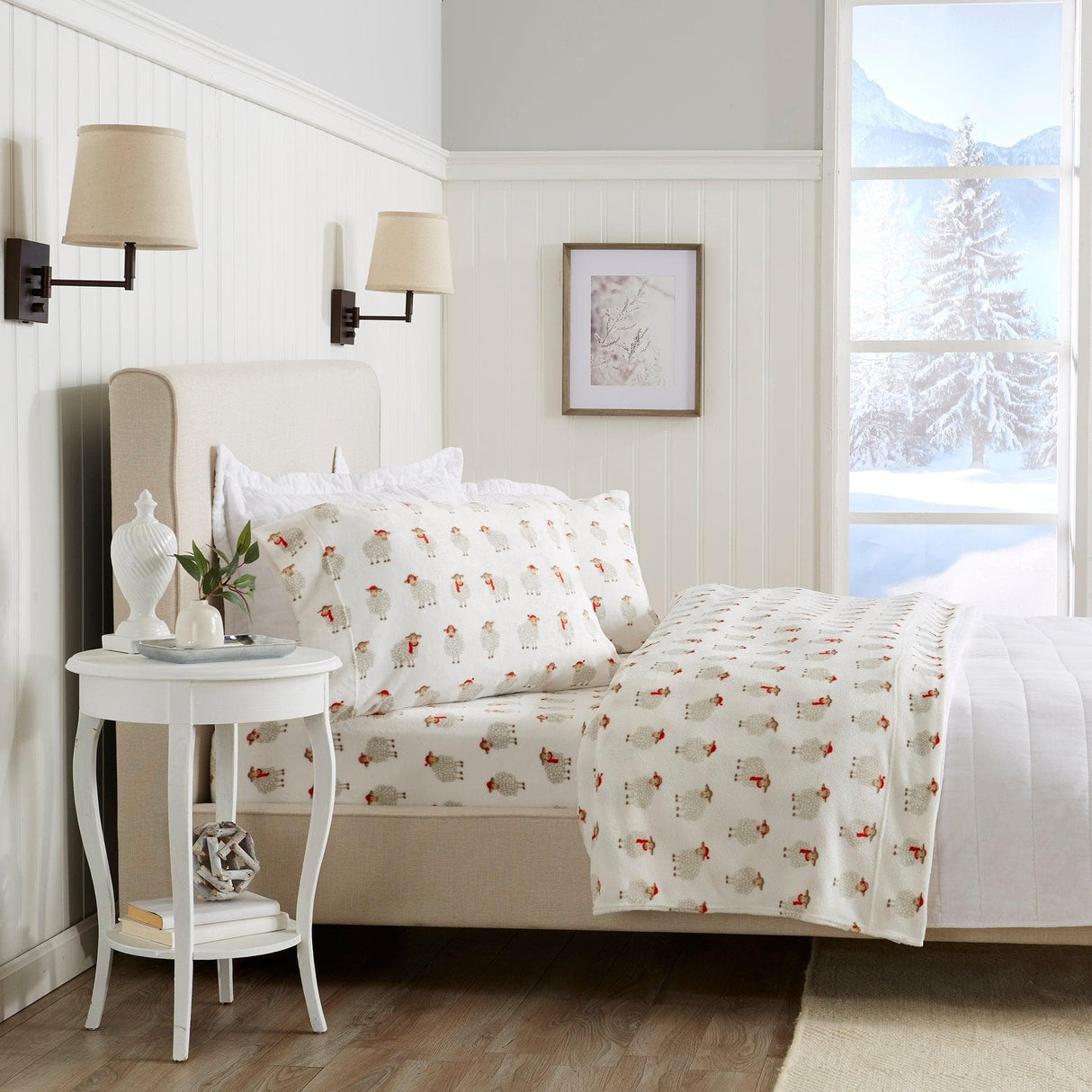 4-Piece Printed Plush Sheet - Velvet Luxe Collection-Sheets-Parc Decor