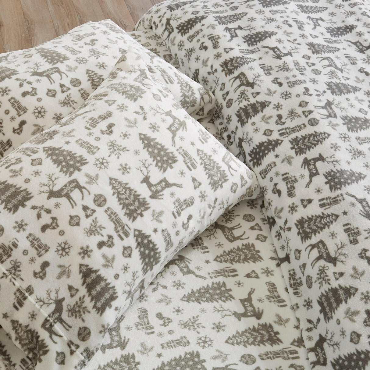 4-Piece Printed Plush Sheet - Velvet Luxe Collection-Sheets-Parc Decor