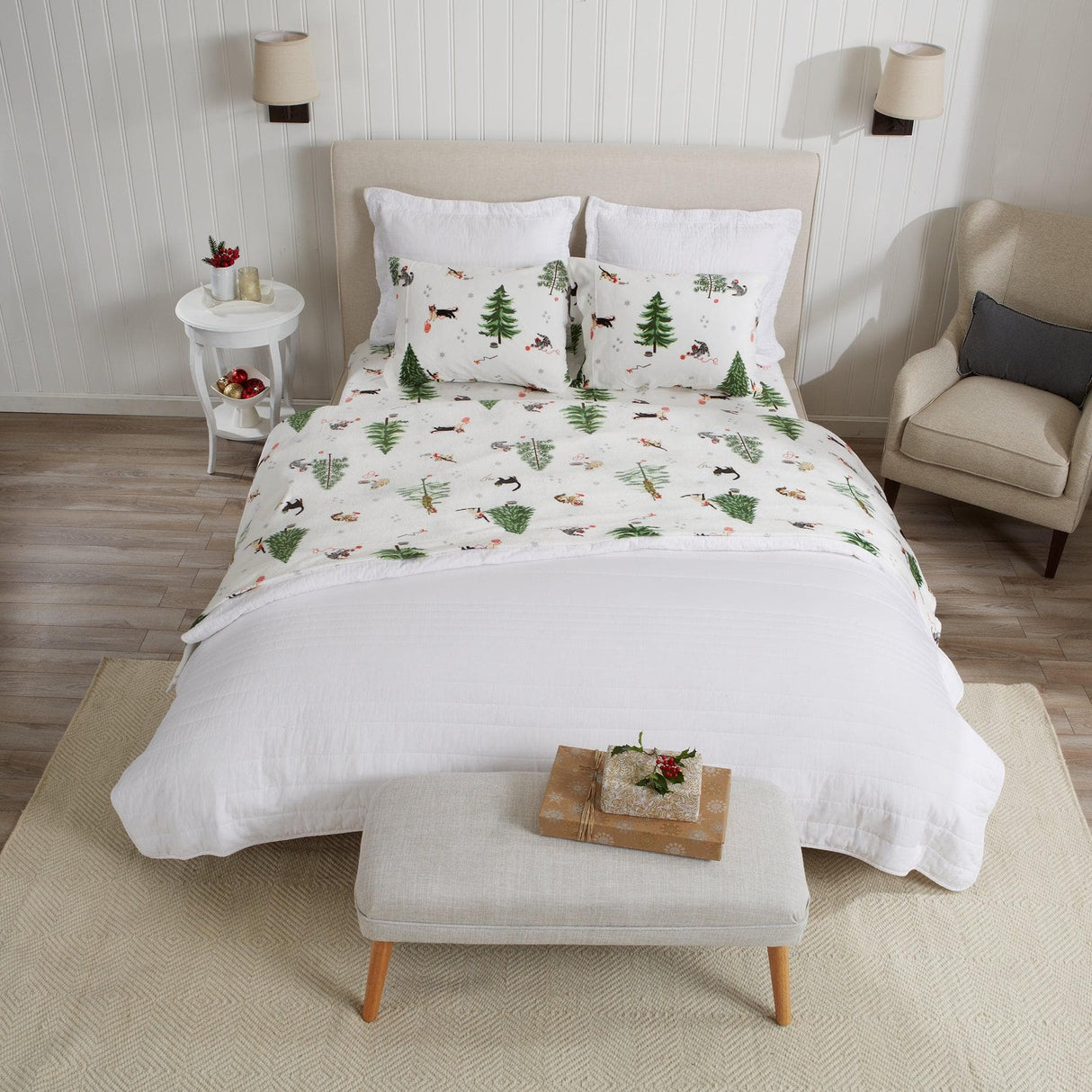 4-Piece Printed Plush Sheet - Velvet Luxe Collection-Sheets-Parc Decor