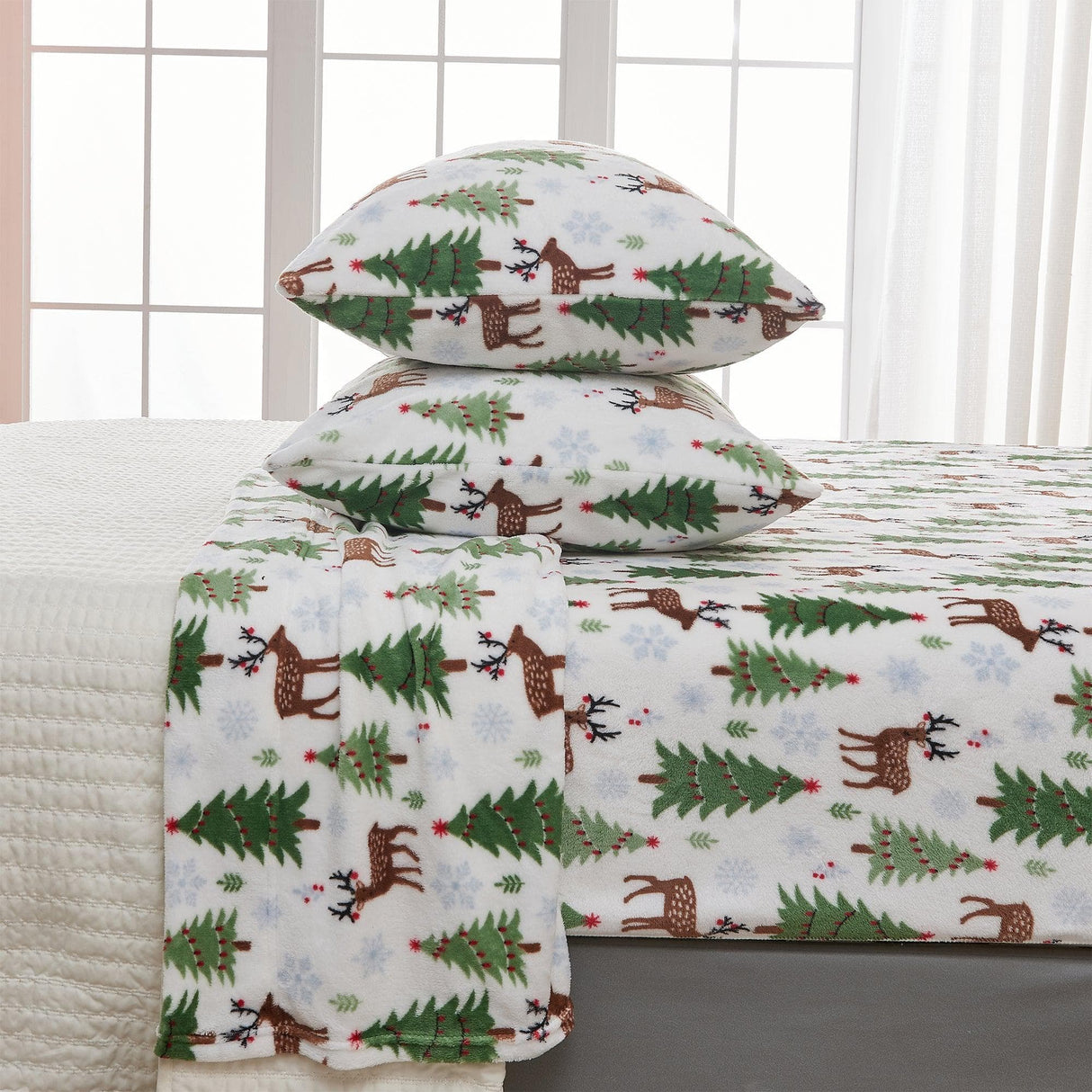 4-Piece Printed Plush Sheet - Velvet Luxe Collection-Sheets-Parc Decor