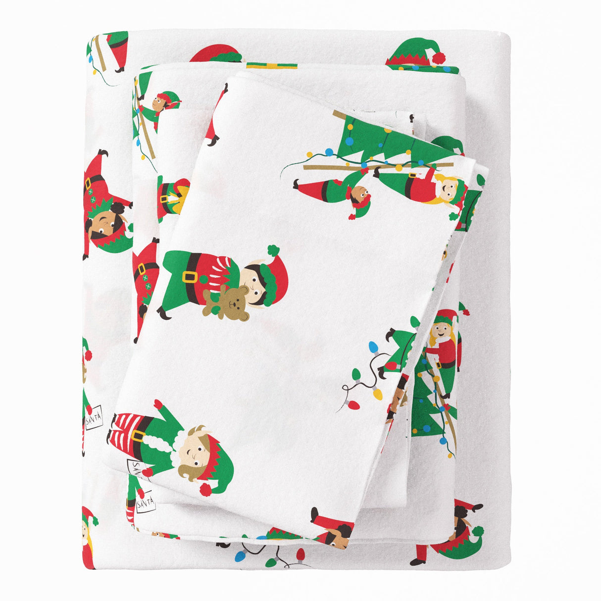 4-Piece Turkish Cotton Christmas Flannel Sheet - Whittaker Collection-Sheets-Parc Decor