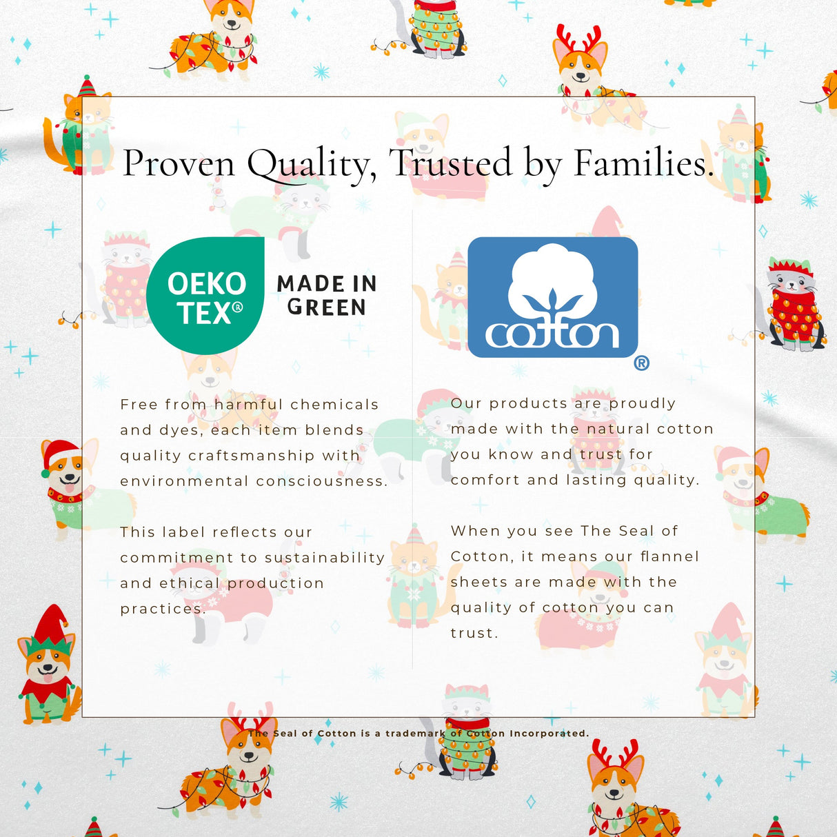 4-Piece Turkish Cotton Christmas Flannel Sheet - Whittaker Collection-Sheets-Parc Decor