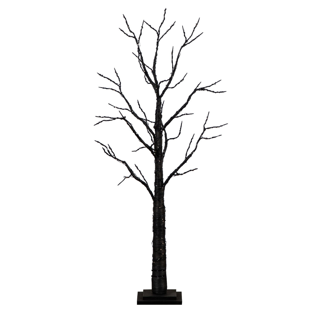 4’ Pre-Lit Artificial Halloween Twig Tree with 240 Orange & Purple LED Lights-Tree-Parc Decor