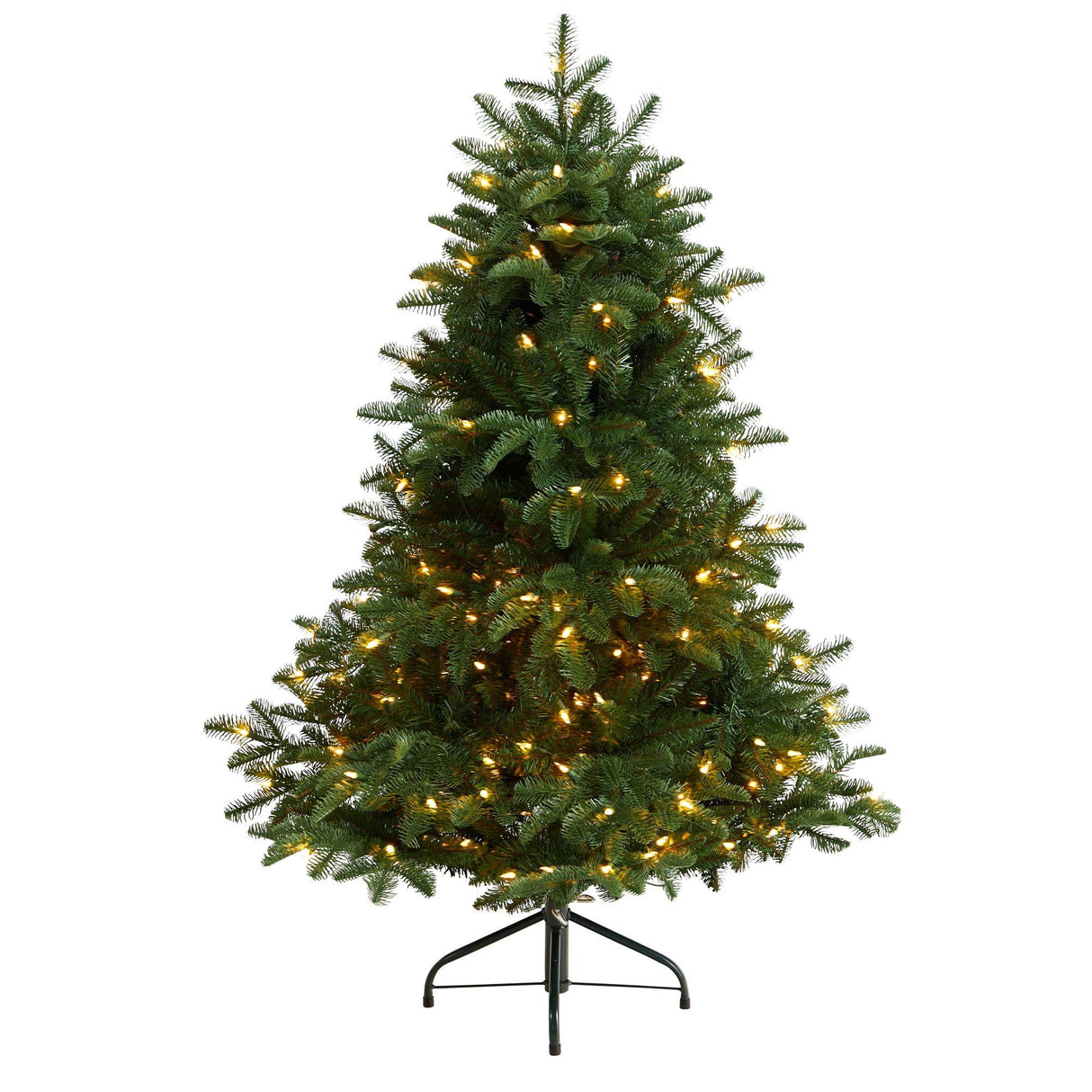 4’ South Carolina Spruce Christmas Tree with 200 White Warm Lights and 848 Bendable Branches-Christmas Tree-Parc Decor