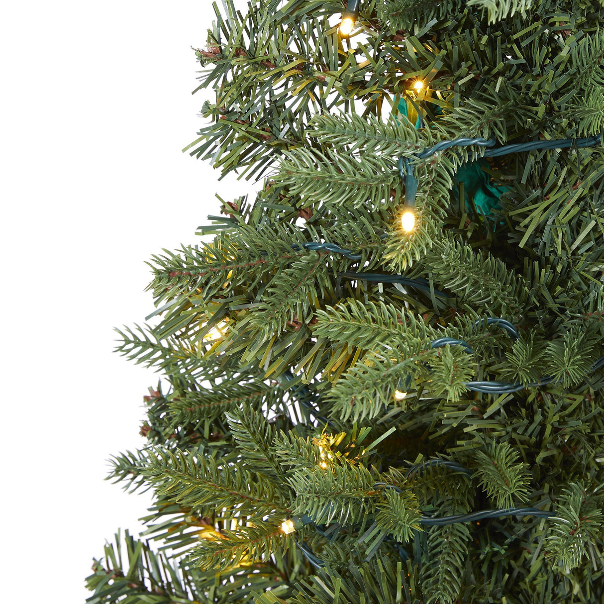 4' Vermont Fir Artificial Christmas Tree with 100 Clear LED Lights-Christmas Tree-Parc Decor