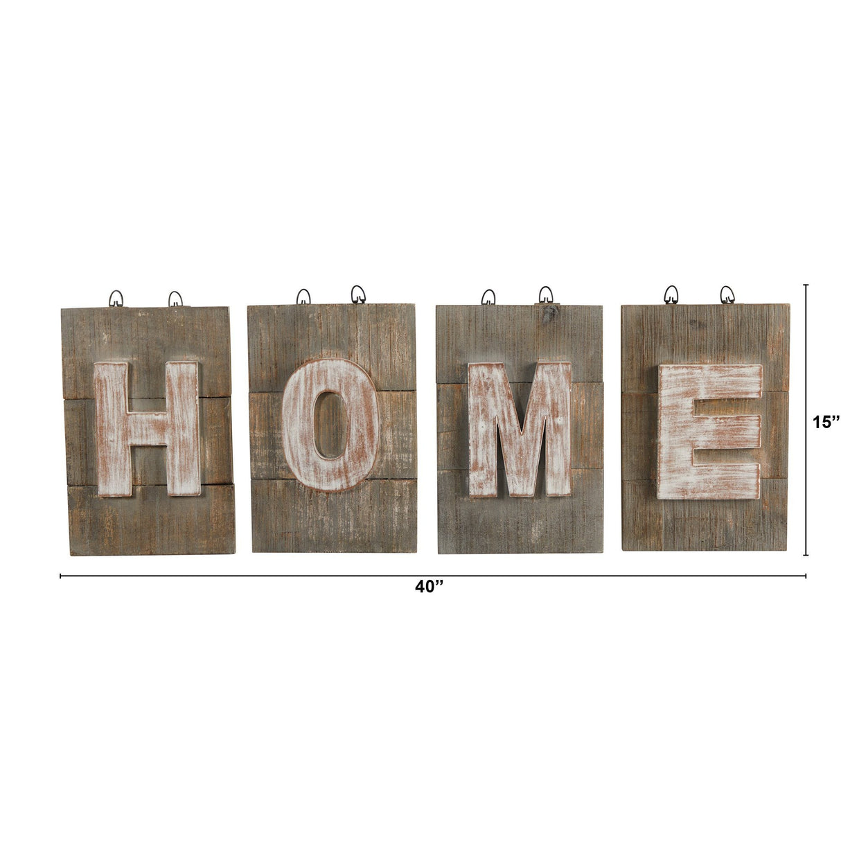 40” Rustic Farmhouse “HOME” Wall Art Decor-Wall Decor-Parc Decor