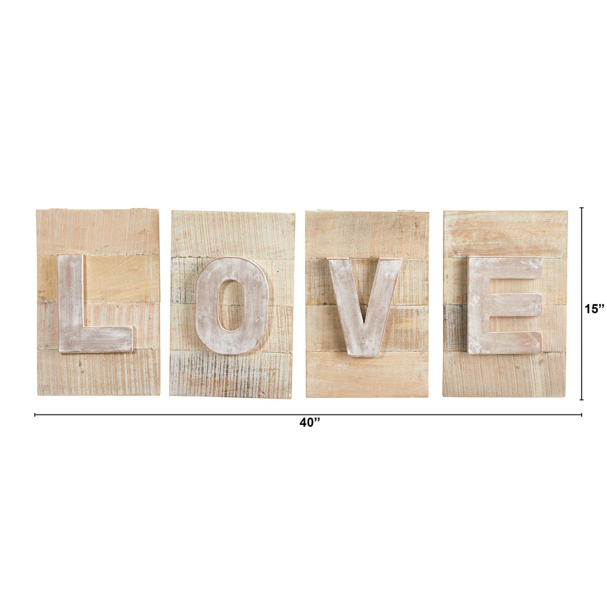 40” Rustic Farmhouse “LOVE” Wall Art Decor-Wall Decor-Parc Decor