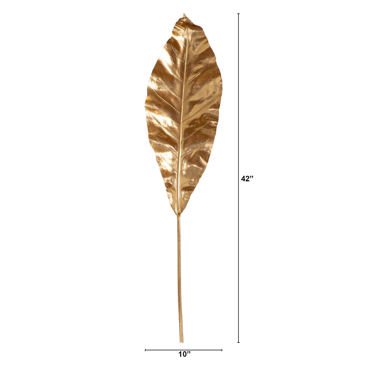 42" Artificial Palm Gold Stems - Set of 3-Stem-Parc Decor