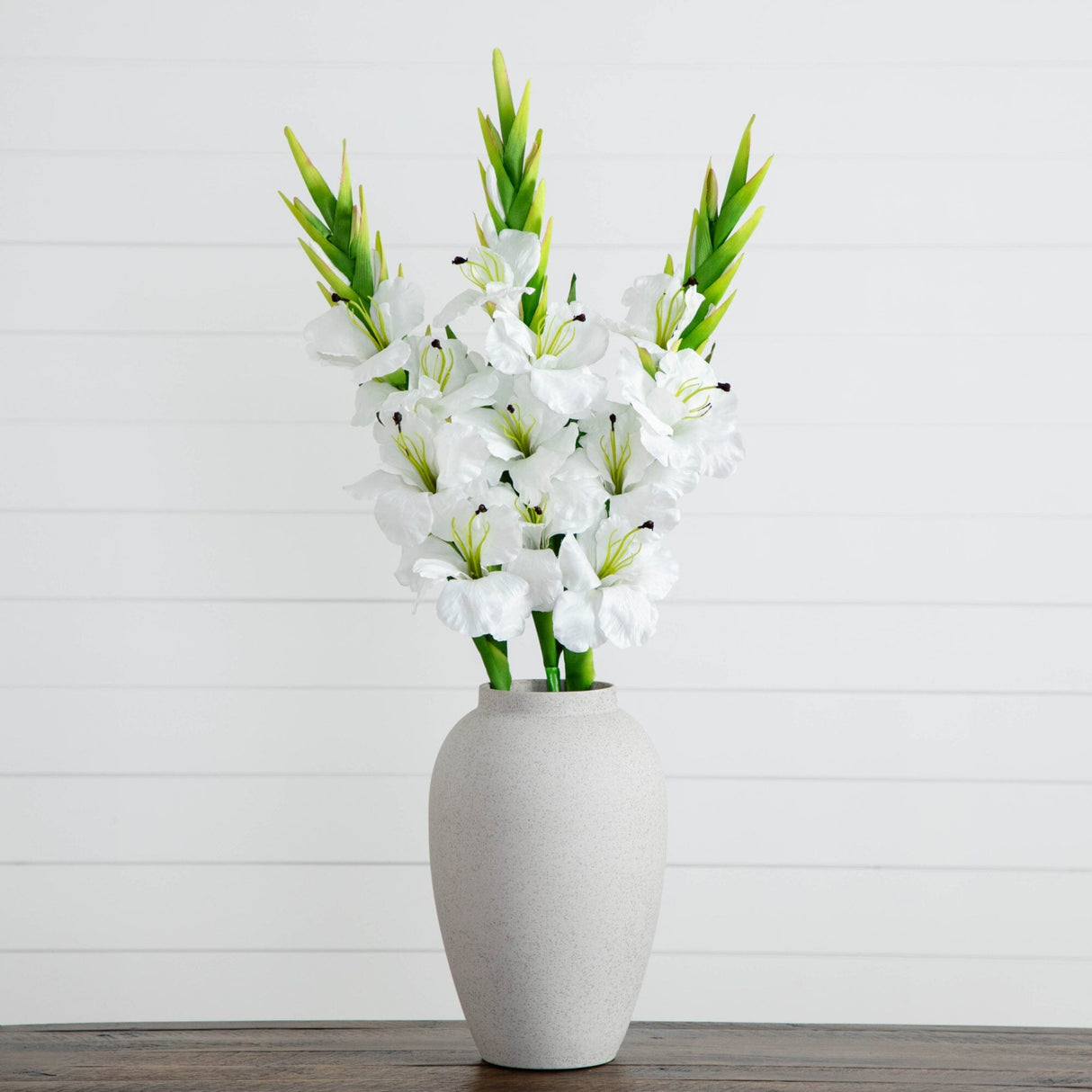 45" Artificial Gladiolus Flower Stems - Set of 3-Stem-Parc Decor