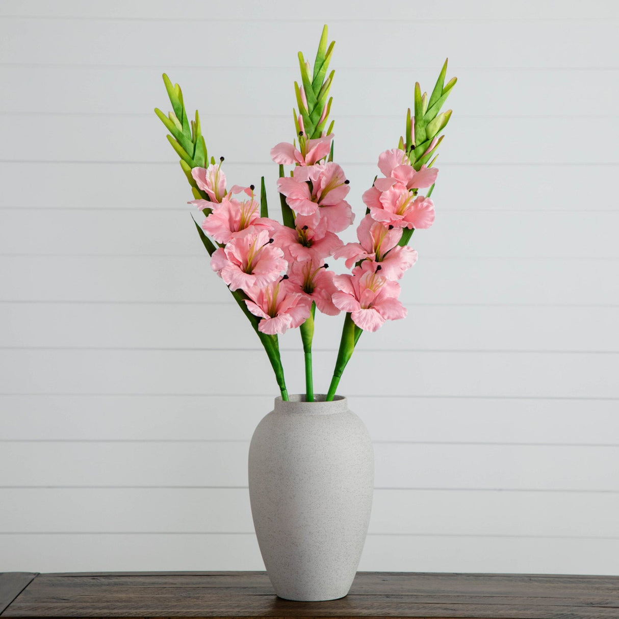 45" Artificial Gladiolus Flower Stems - Set of 3-Stem-Parc Decor