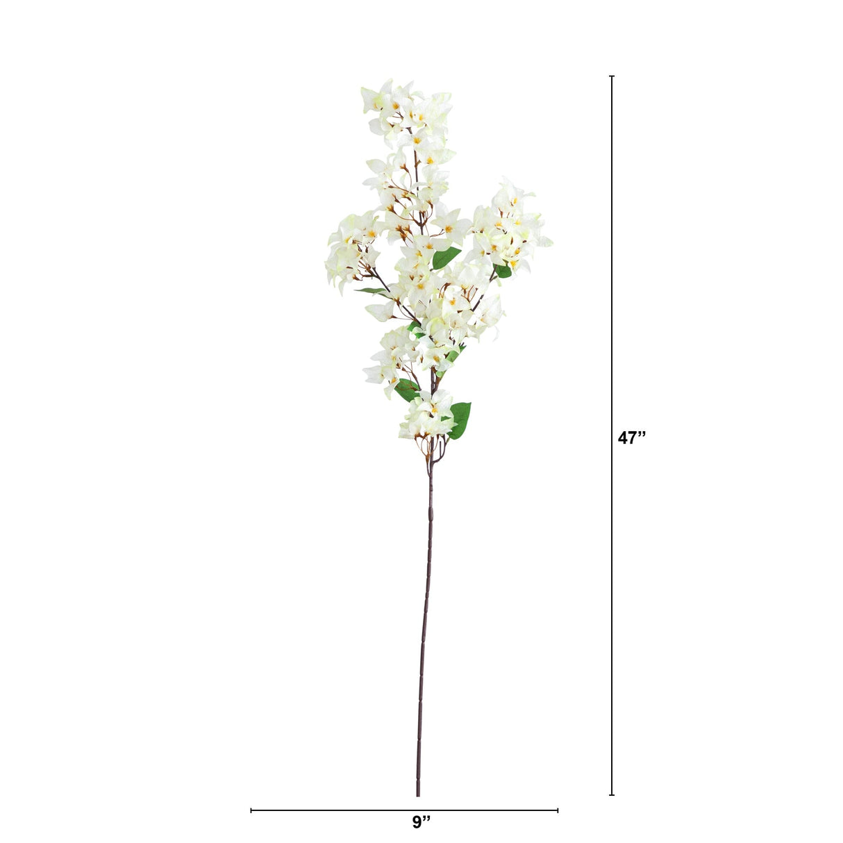 47" Artificial Bougainvillea Flower Stems - Set of 3-Stem-Parc Decor