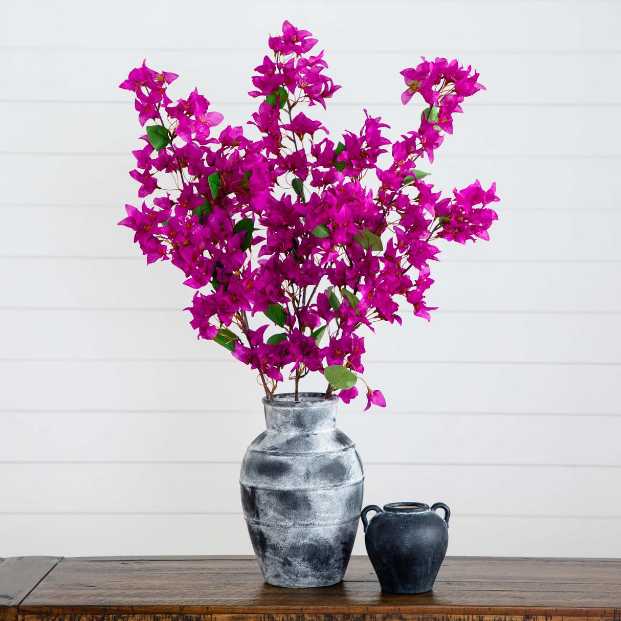 47" Artificial Bougainvillea Flower Stems - Set of 3-Stem-Parc Decor
