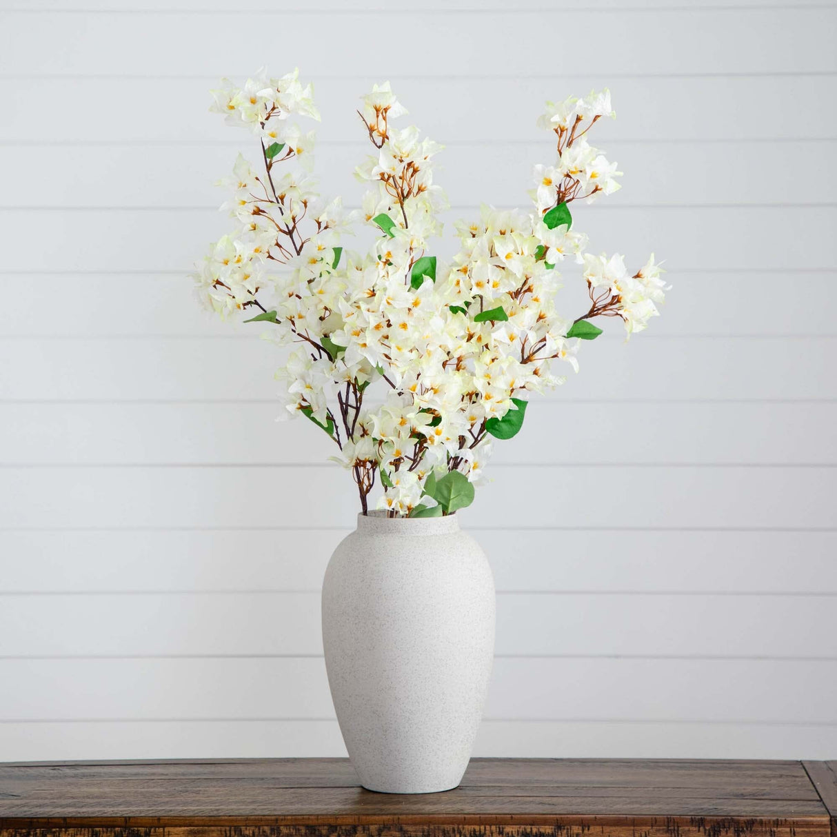 47" Artificial Bougainvillea Flower Stems - Set of 3-Stem-Parc Decor