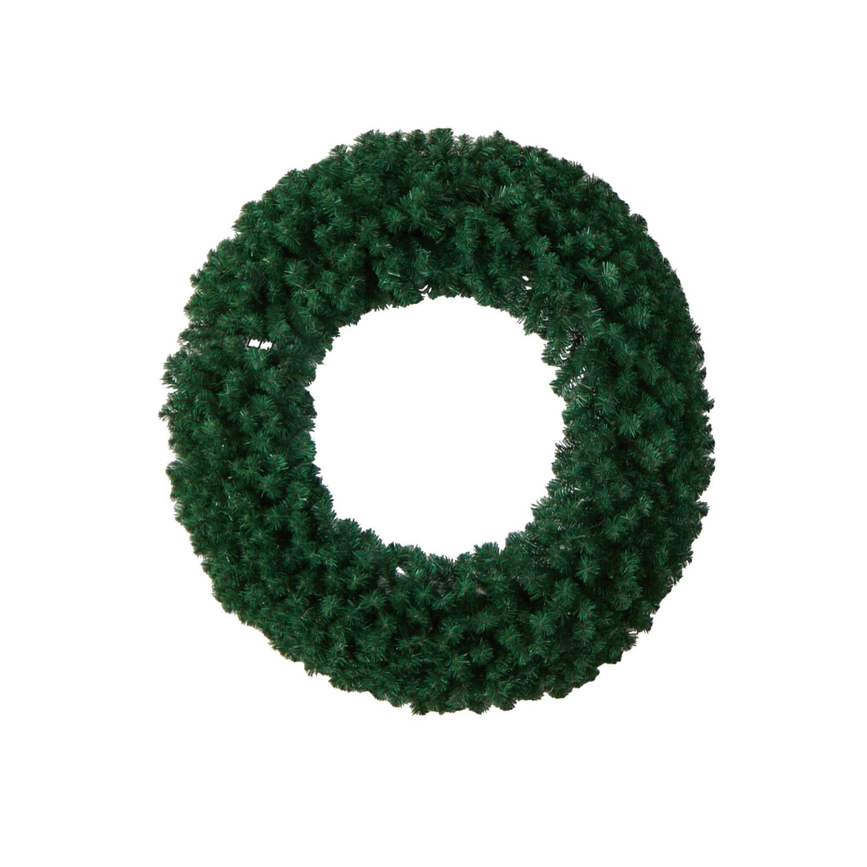 48” Large Artificial Christmas Wreath with 714 Bendable Branches and 200 Warm White LED Lights-Wreath-Parc Decor