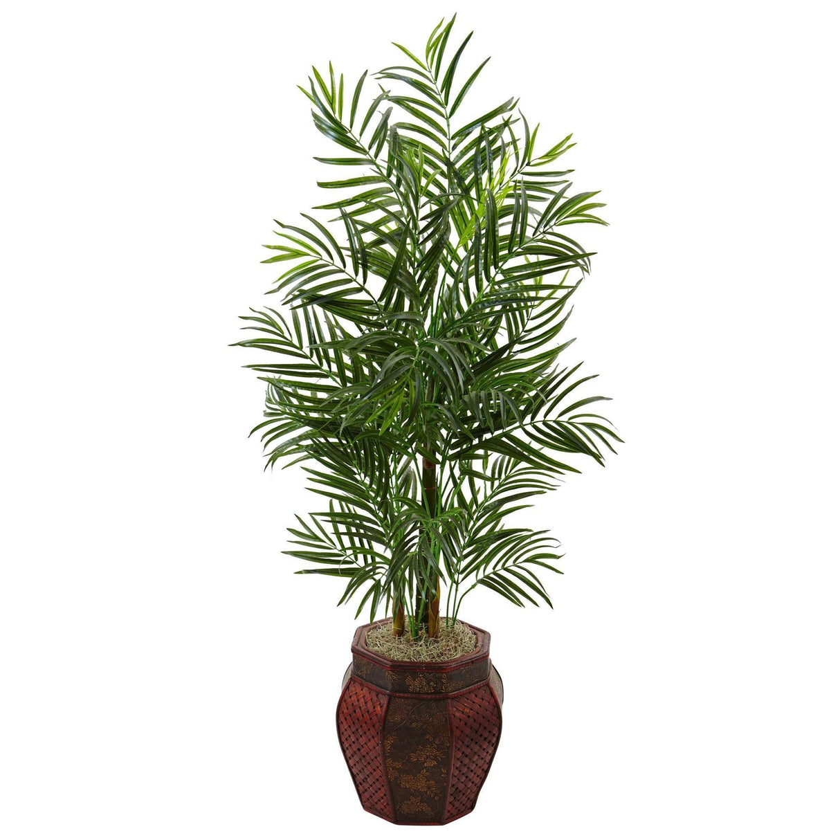 4.5’ Areca Palm Tree in Weave Planter-Parc Decor