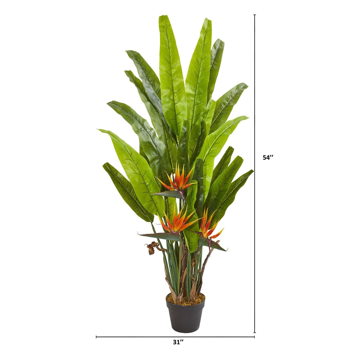 4.5’ Bird of Paradise Artificial Plant-Parc Decor