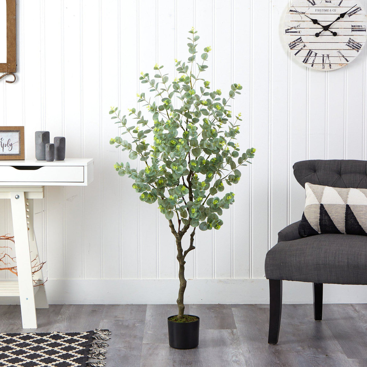 4.5’ Eucalyptus Artificial Tree-Parc Decor