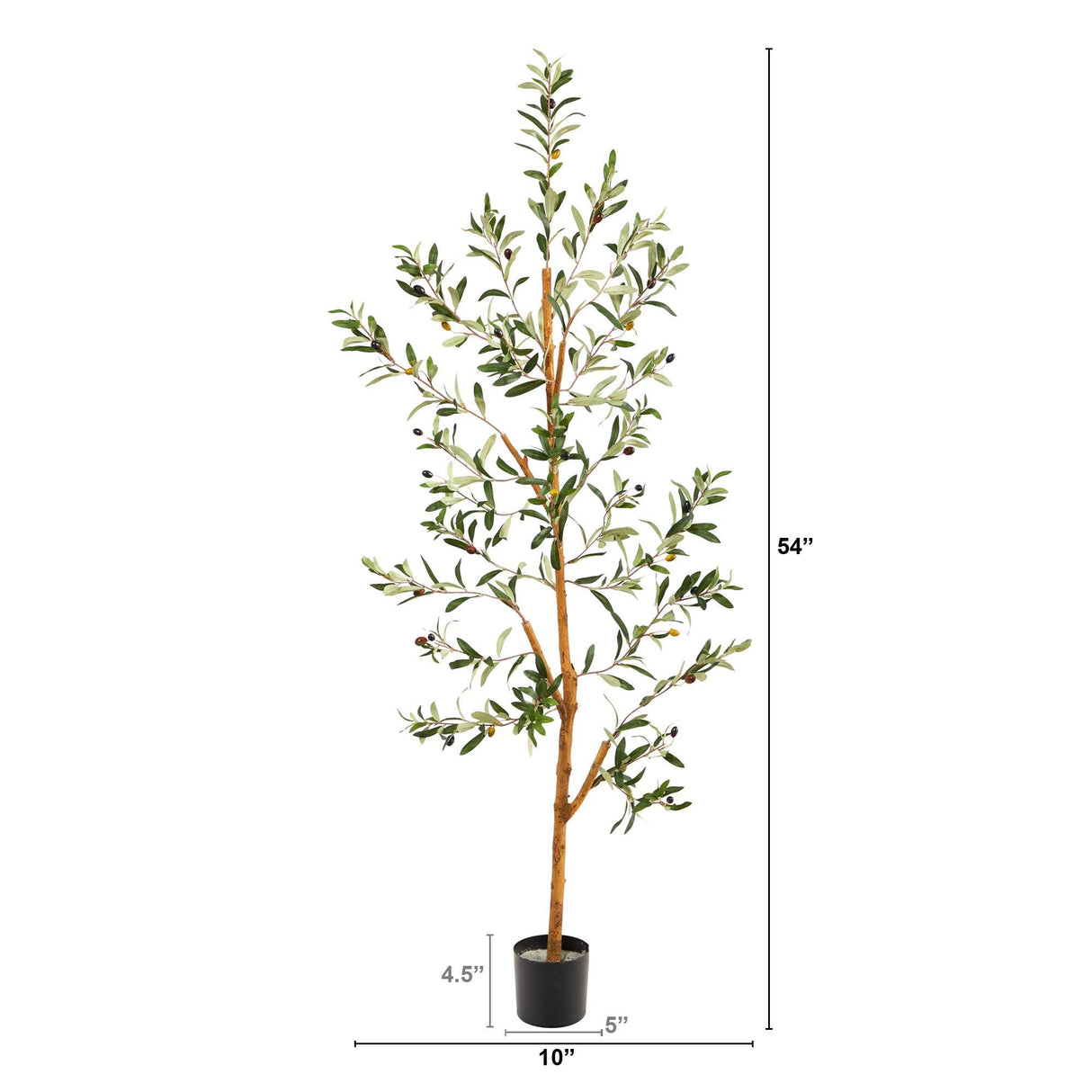 4.5’ Olive Artificial Tree-Parc Decor