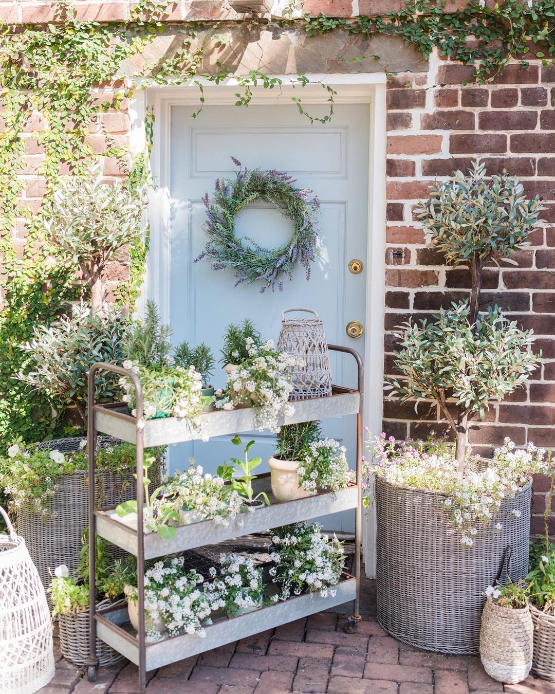 4.5' Olive Double Topiary Silk Tree-Parc Decor