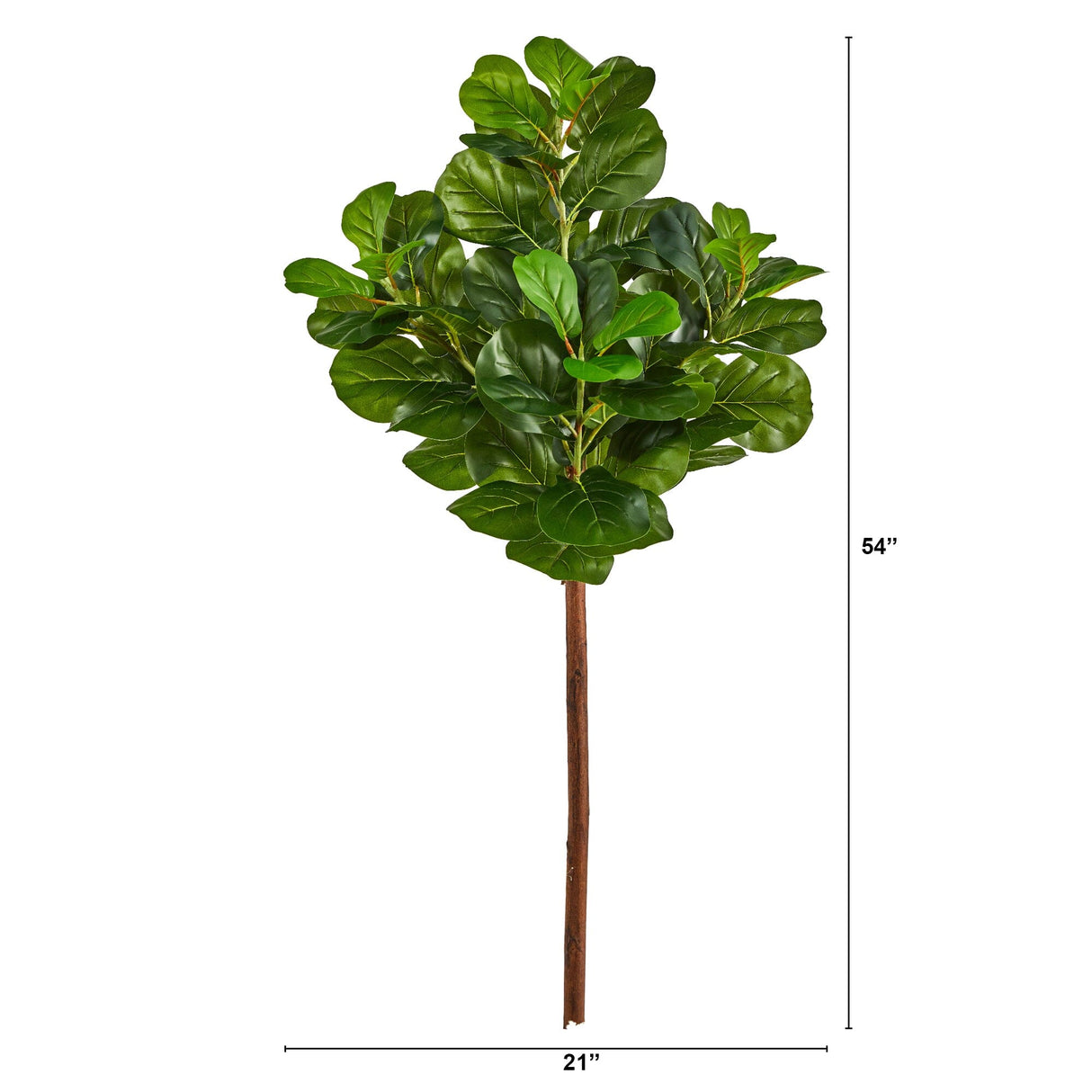 4.5’ Artificial Fiddle Leaf Tree (No Pot)-Tree-Parc Decor