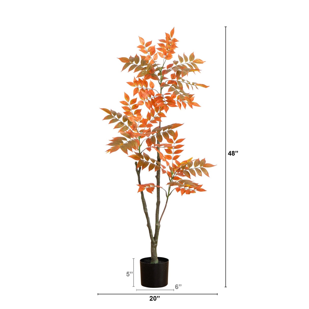 4ft. Autumn Sumac Artificial Fall Tree-Tree-Parc Decor