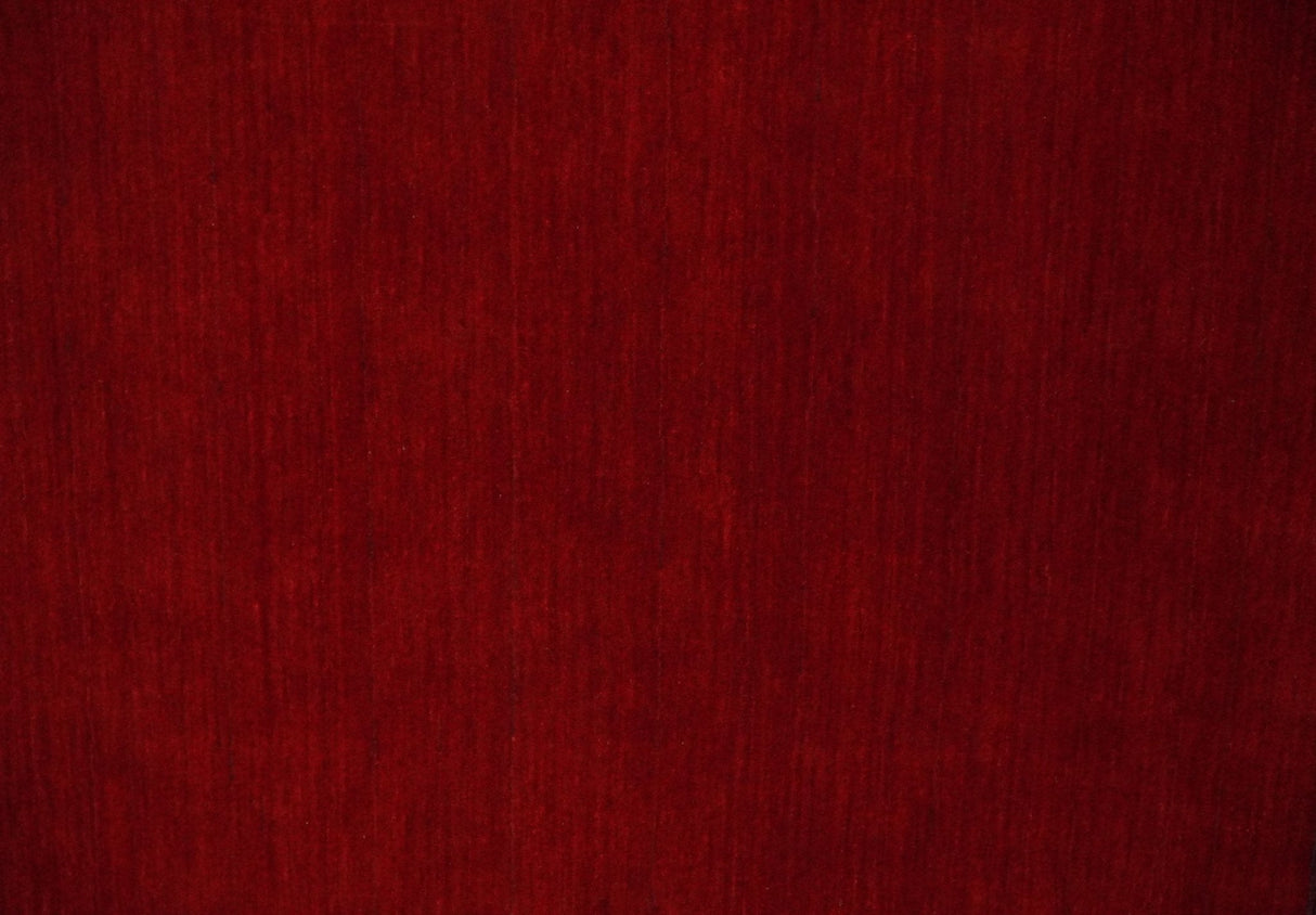 4x6 Small Solid Red Wool Hand Woven Southwestern Gabbeh Rug