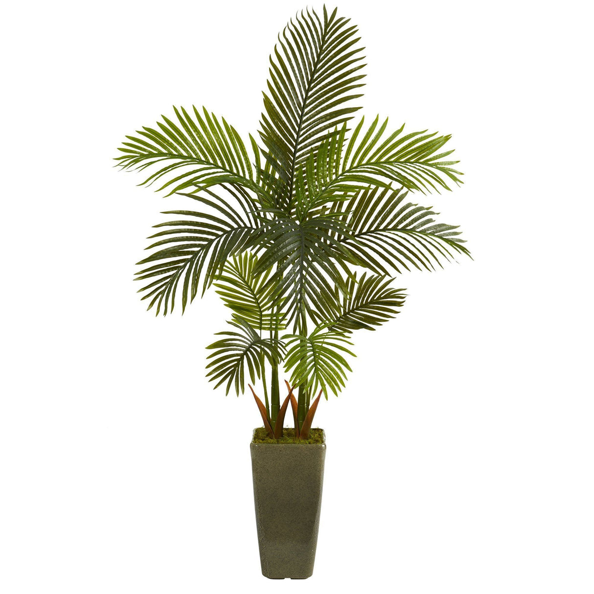 5’ Areca Palm Artificial Tree in Green Planter-Parc Decor