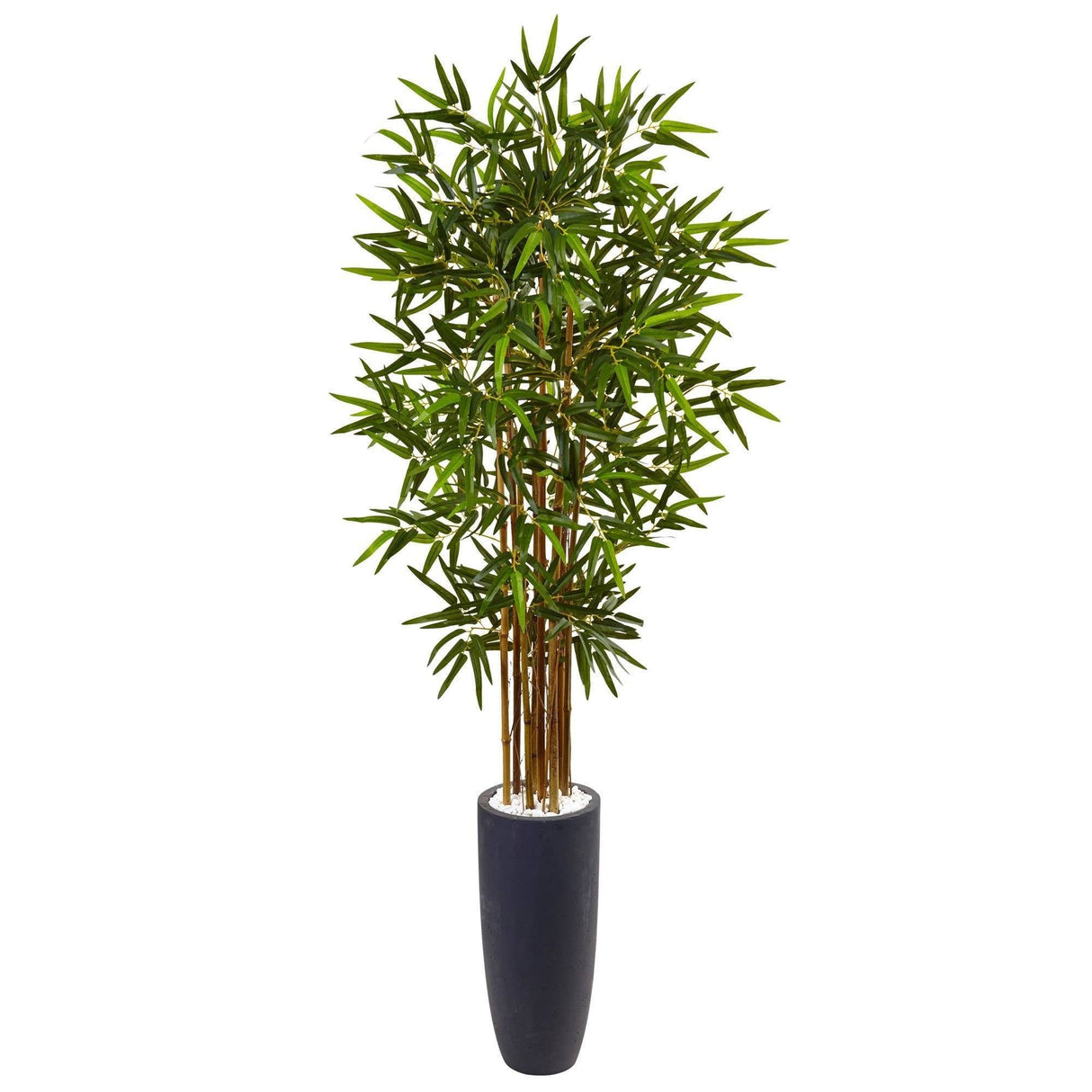 5’ Bamboo Tree in Gray Cylinder Planter-Parc Decor