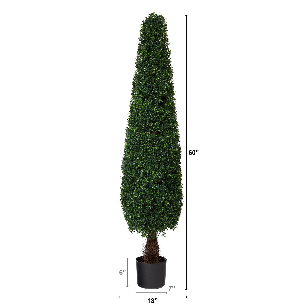 5’ Boxwood Topiary Artificial Tree UV Resistant (Indoor/Outdoor)-Parc Decor