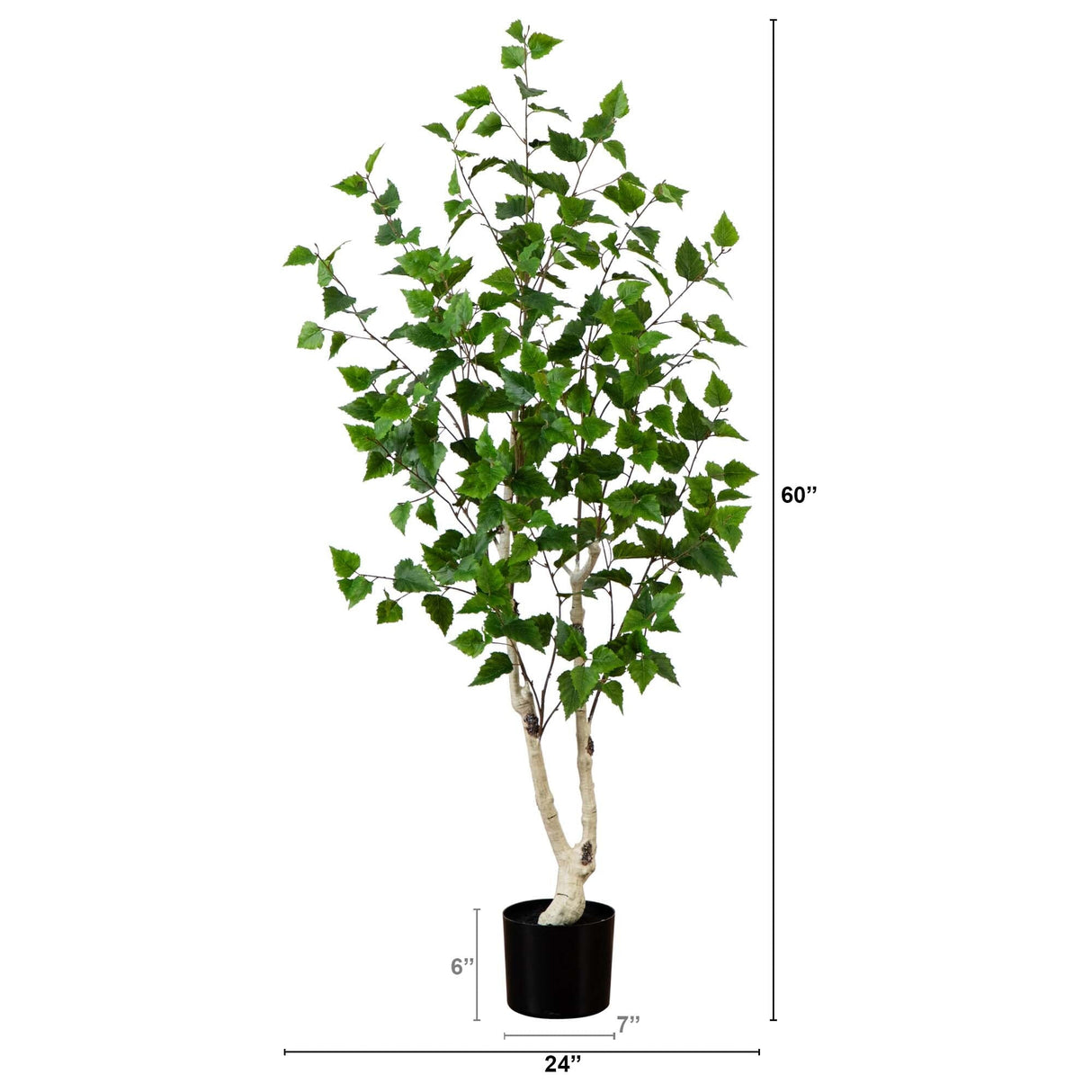 5’ Artificial Birch Tree-Tree-Parc Decor