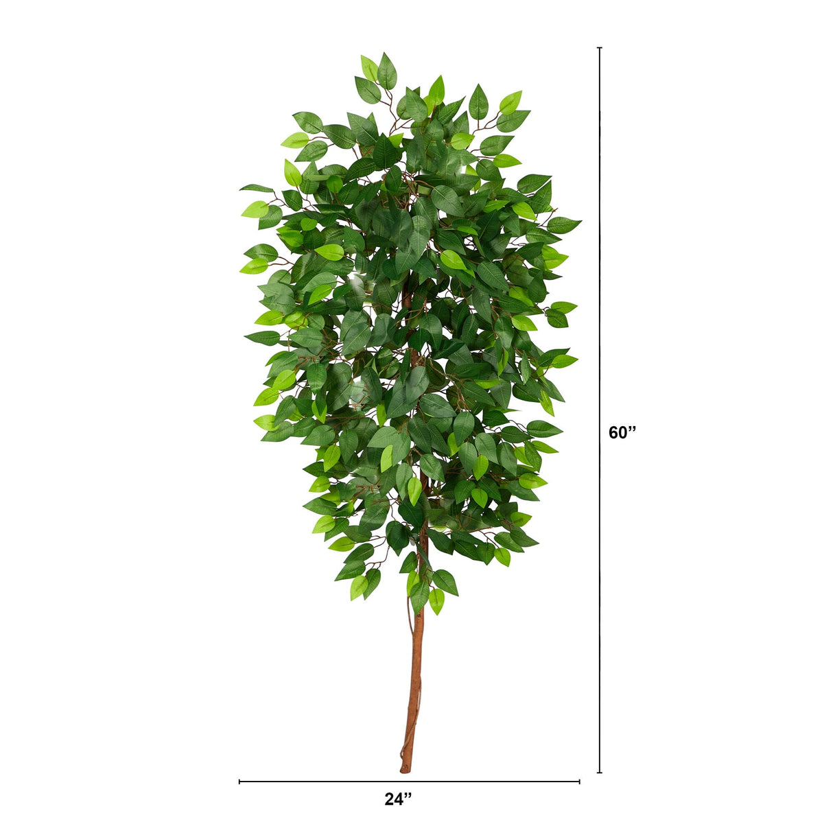 5’ Artificial Ficus Tree (No Pot)-Tree-Parc Decor