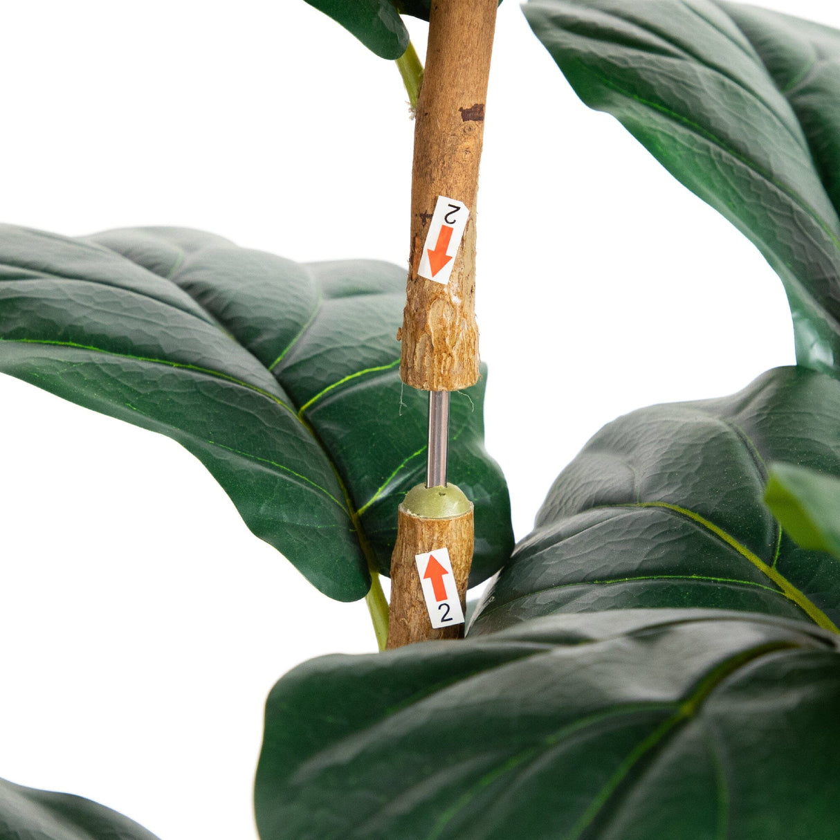 5’ Artificial Fiddle Leaf Tree in Decorative White Planter-Tree-Parc Decor