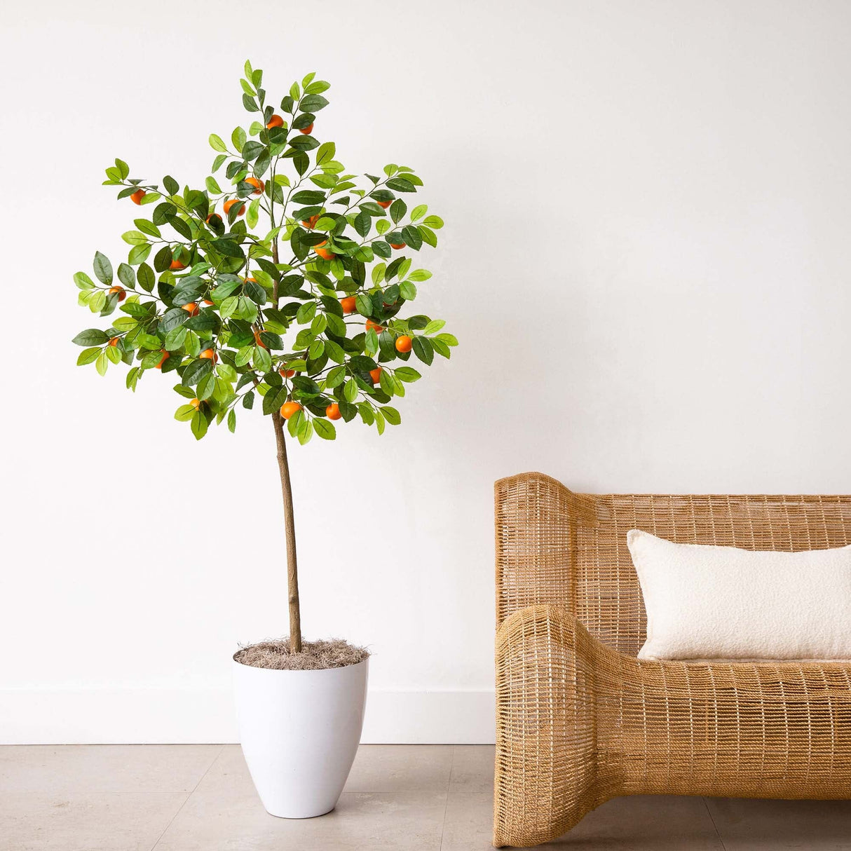 5’ Artificial Tangerine Tree-Tree-Parc Decor