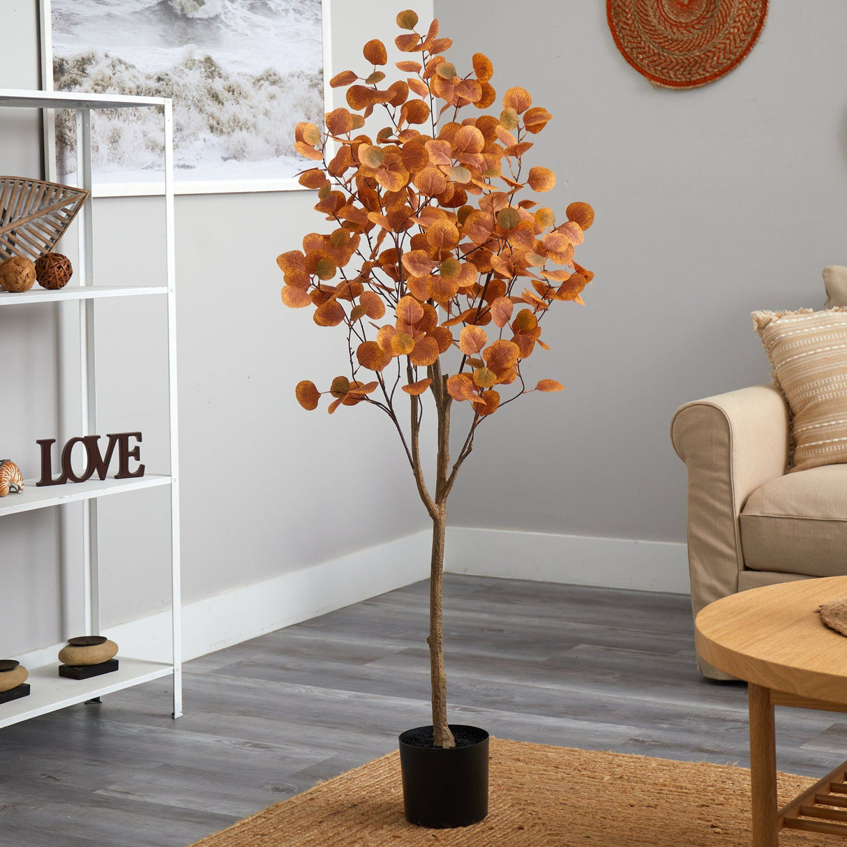 5’ Autumn Eucalyptus Artificial Tree-Tree-Parc Decor