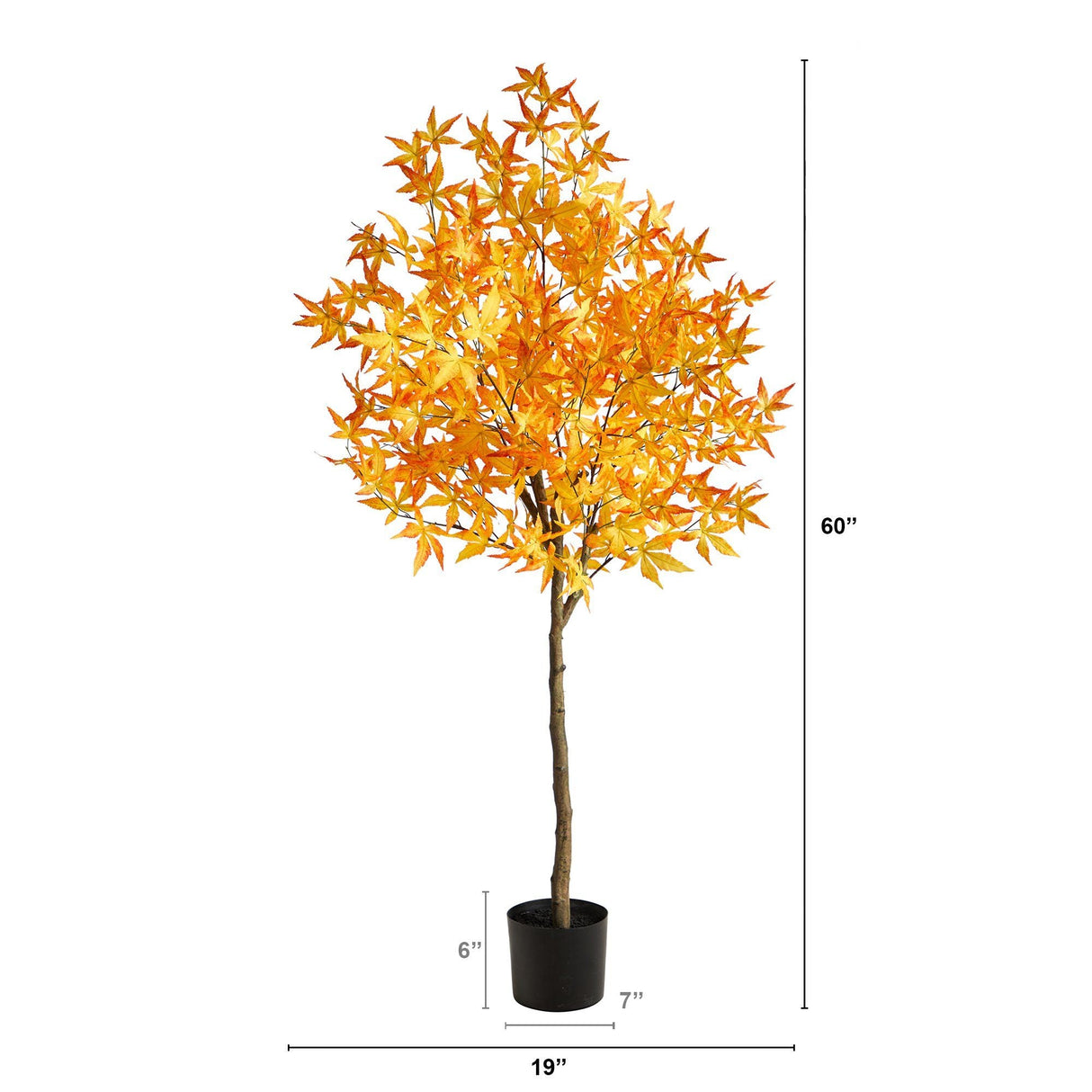 5' Autumn Maple Artificial Tree-Tree-Parc Decor