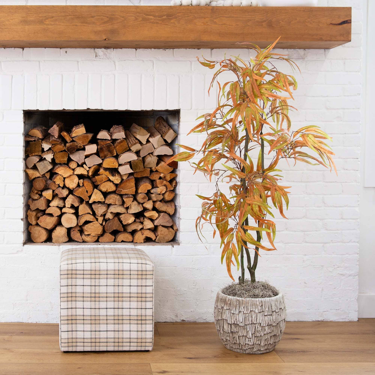 5’ Autumn Wispy Eucalyptus Artificial Fall Tree-Tree-Parc Decor