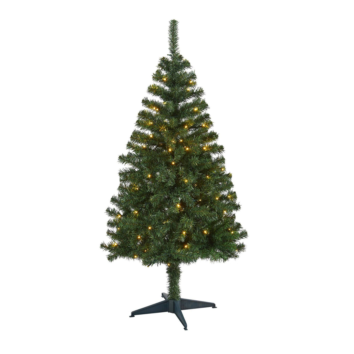 5' Northern Tip Pine Artificial Christmas Tree with 150 Clear LED Lights-Christmas Tree-Parc Decor